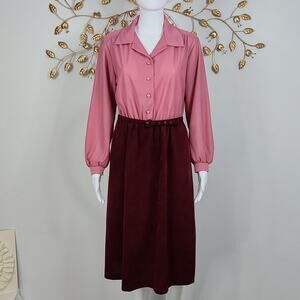 Vintage Knee Length Dress Size Medium
